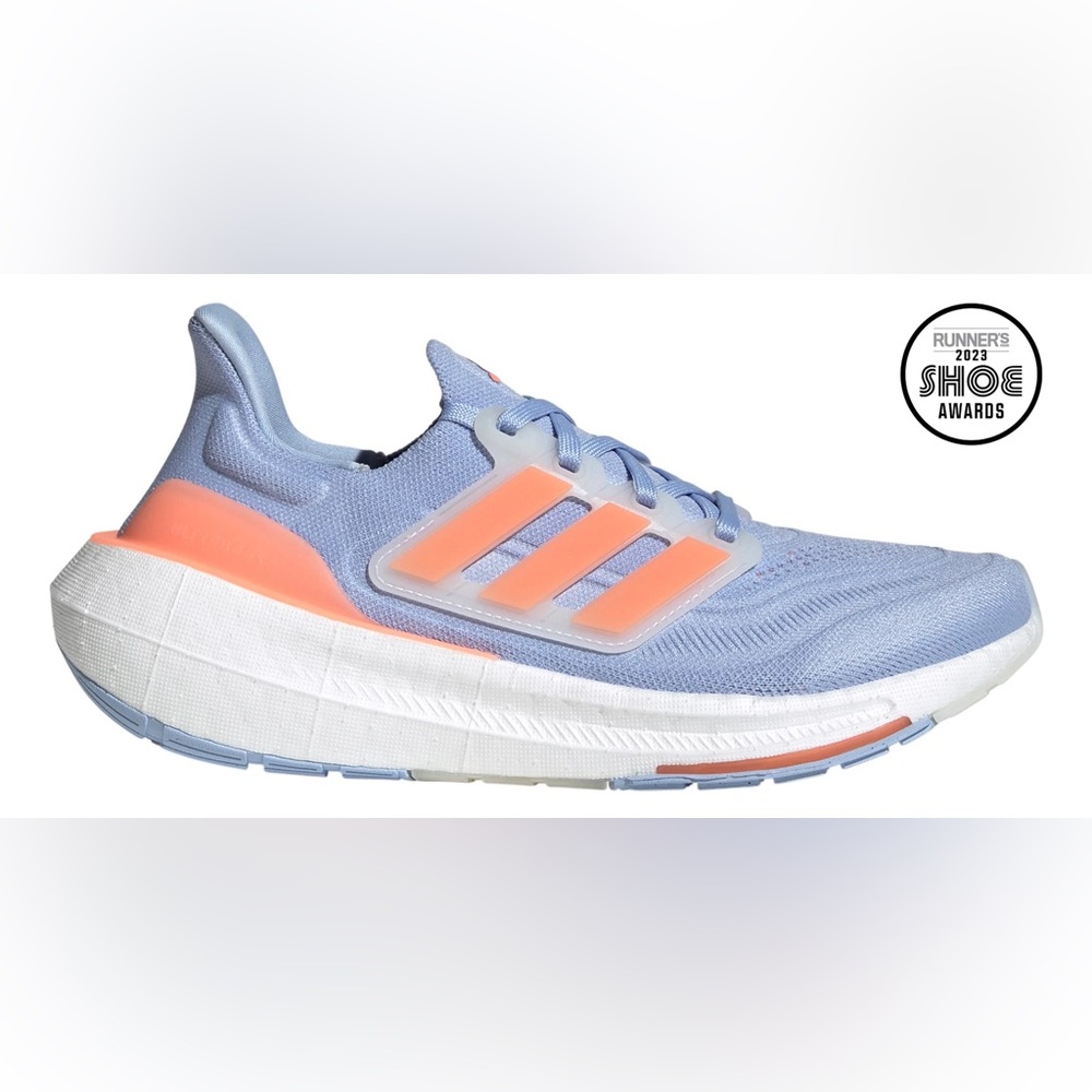 Adidas Women Ultraboost Light Running Shoes Light Blue Orange Max Cushion miami